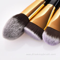 8 pcs private label black makeup brushes set